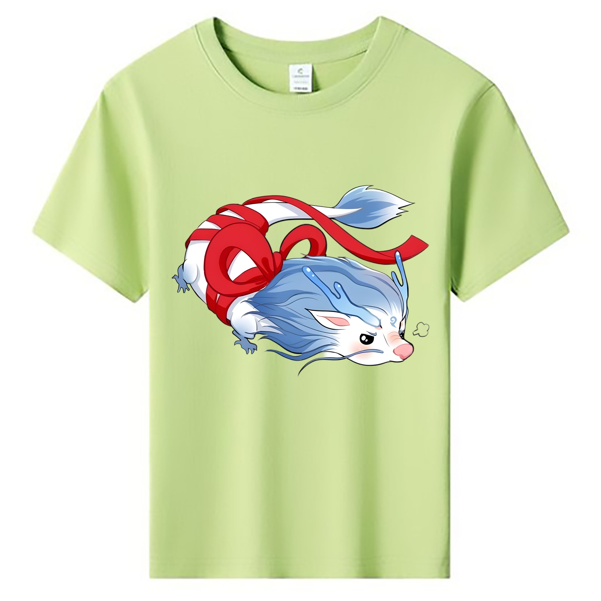 （画像用） Ne Zha 2 ナタ 魔童の大暴れ 綿100％キッズTシャツ（フロントプリント）